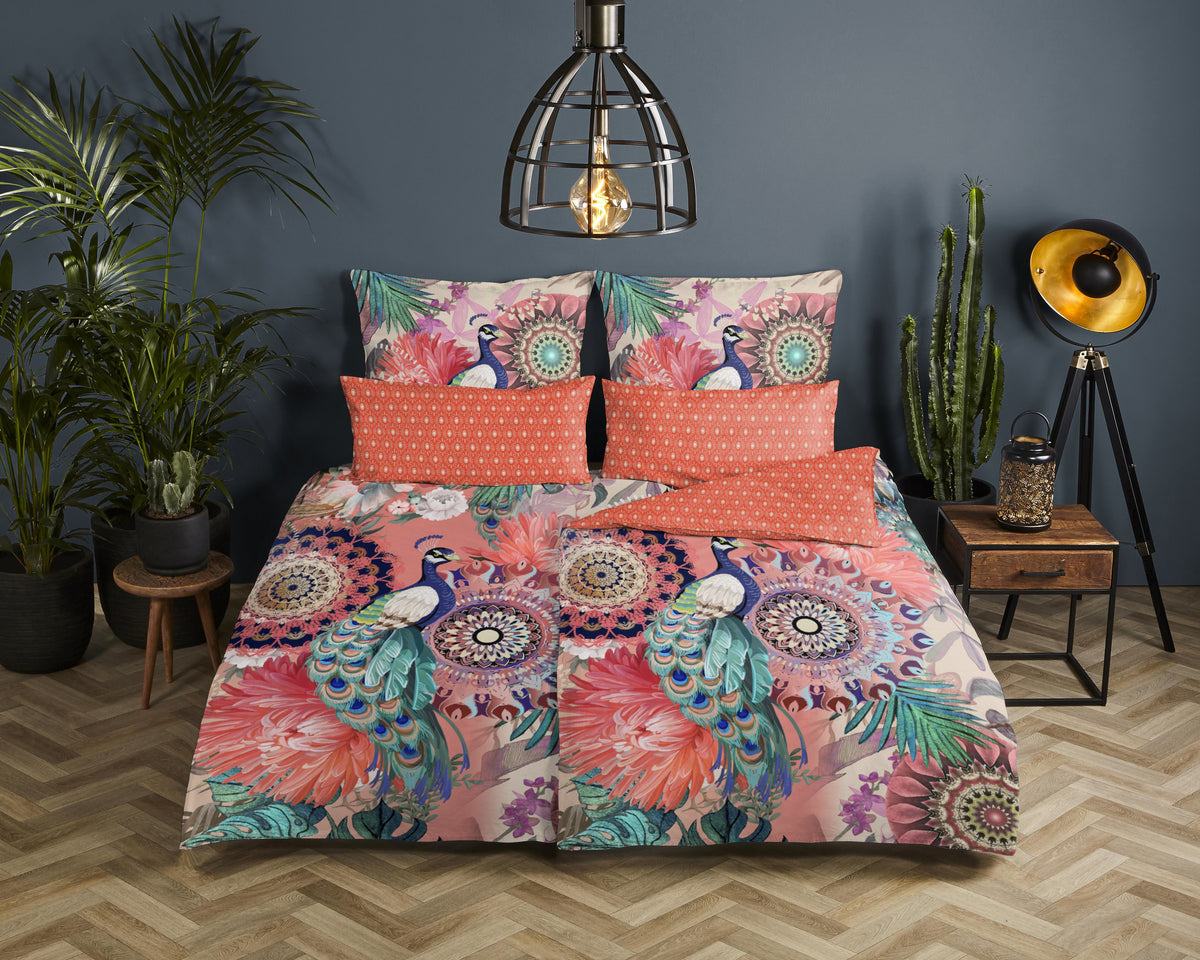 Hip Satin Duvet Cover "Lynouk" - Multi - Rits