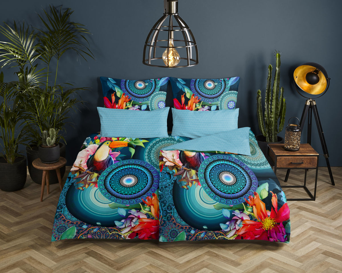 Hip Satin Duvet Cover "Cailani" - Multi - Rits