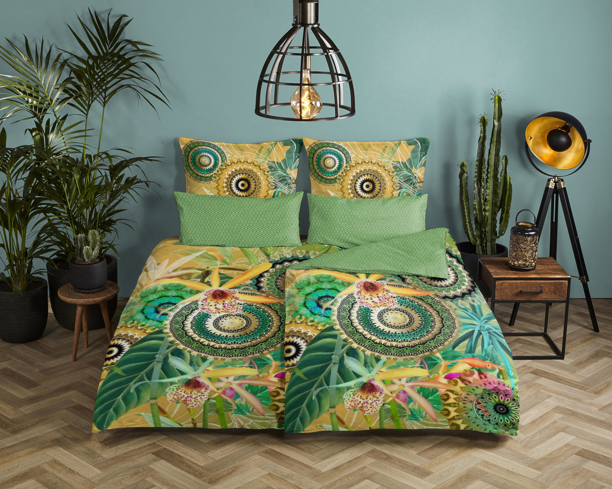 Hip Satin Duvet Cover "Yissa" - Multi - Rits