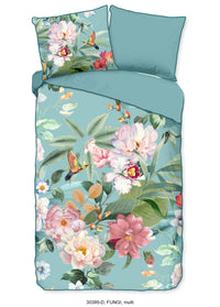 Descanso Satin Duvet Cover "Fungi" - Multi - Dubbele instopflap