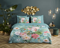 Descanso Satin Duvet Cover "Fungi" - Multi - Dubbele instopflap