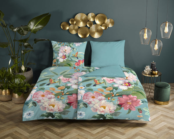 Descanso Satin Duvet Cover "Fungi" - Multi - Rits