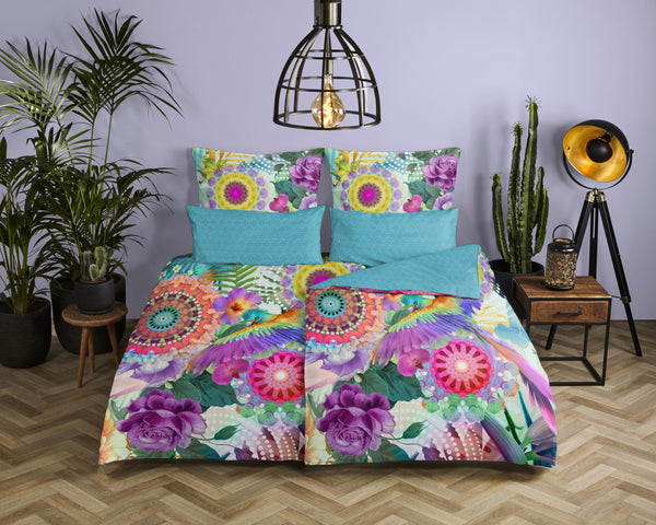 Hip Satin Duvet Cover "Aviva" - Multi - Rits