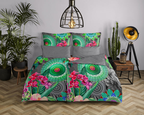 Hip Satin Duvet Cover "Thirze" - Multi - Rits