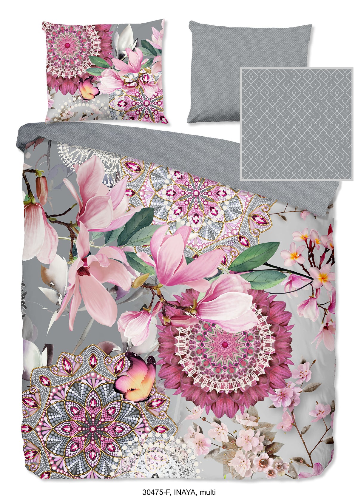 Hip Flanellen Duvet Cover "Inaya" - Multi - Dubbele instopflap