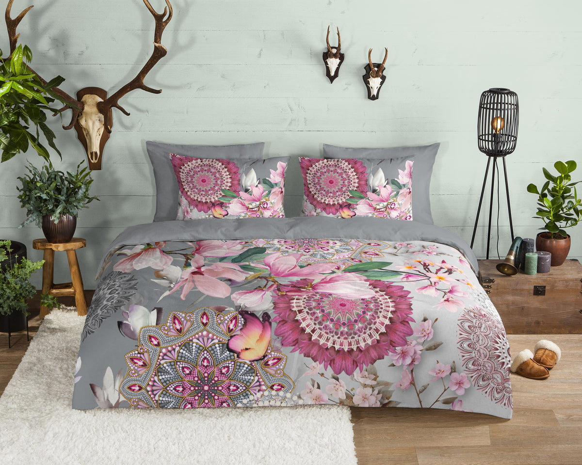 Hip Flanellen Duvet Cover "Inaya" - Multi - Dubbele instopflap