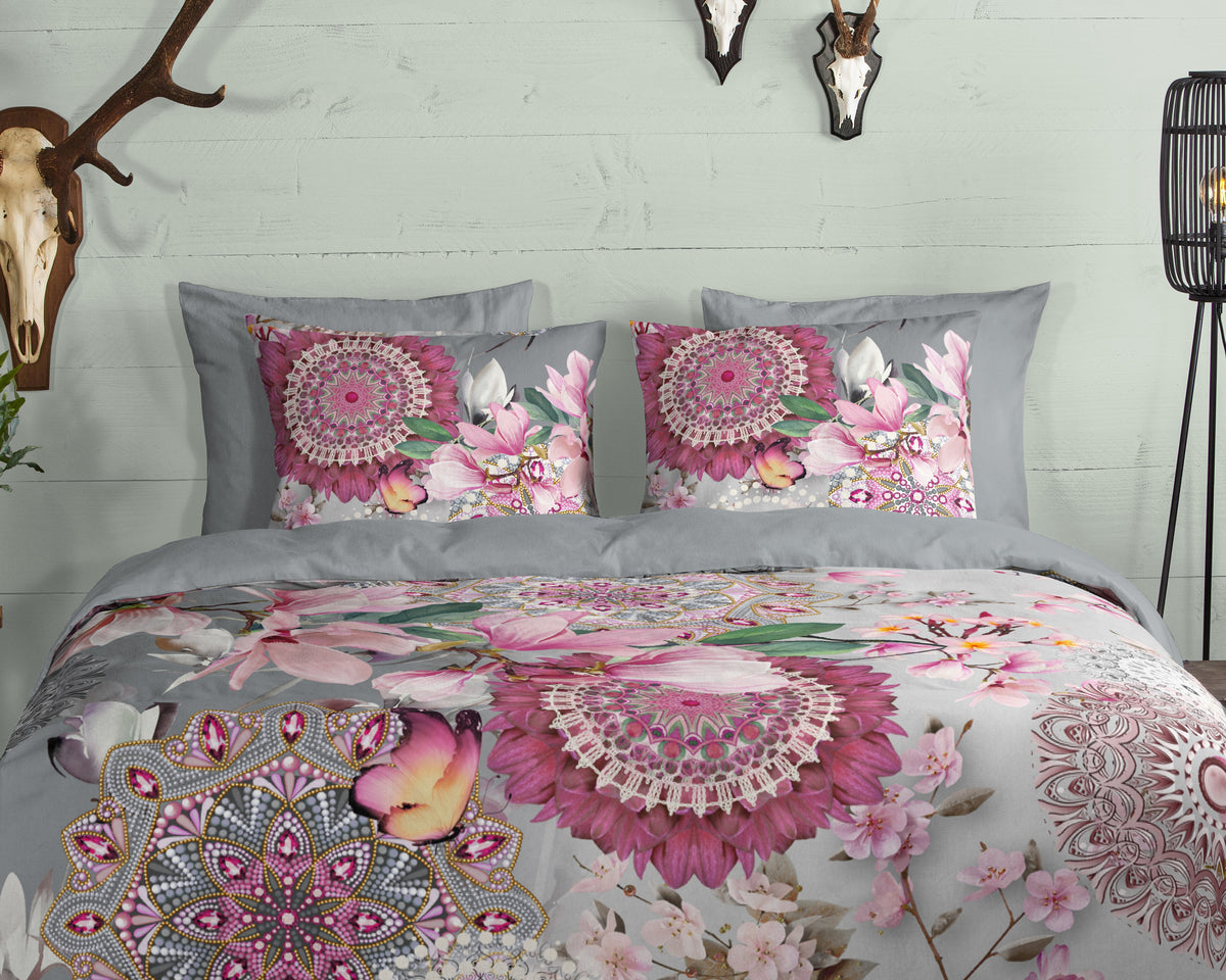 Hip Flanellen Duvet Cover "Inaya" - Multi - Dubbele instopflap