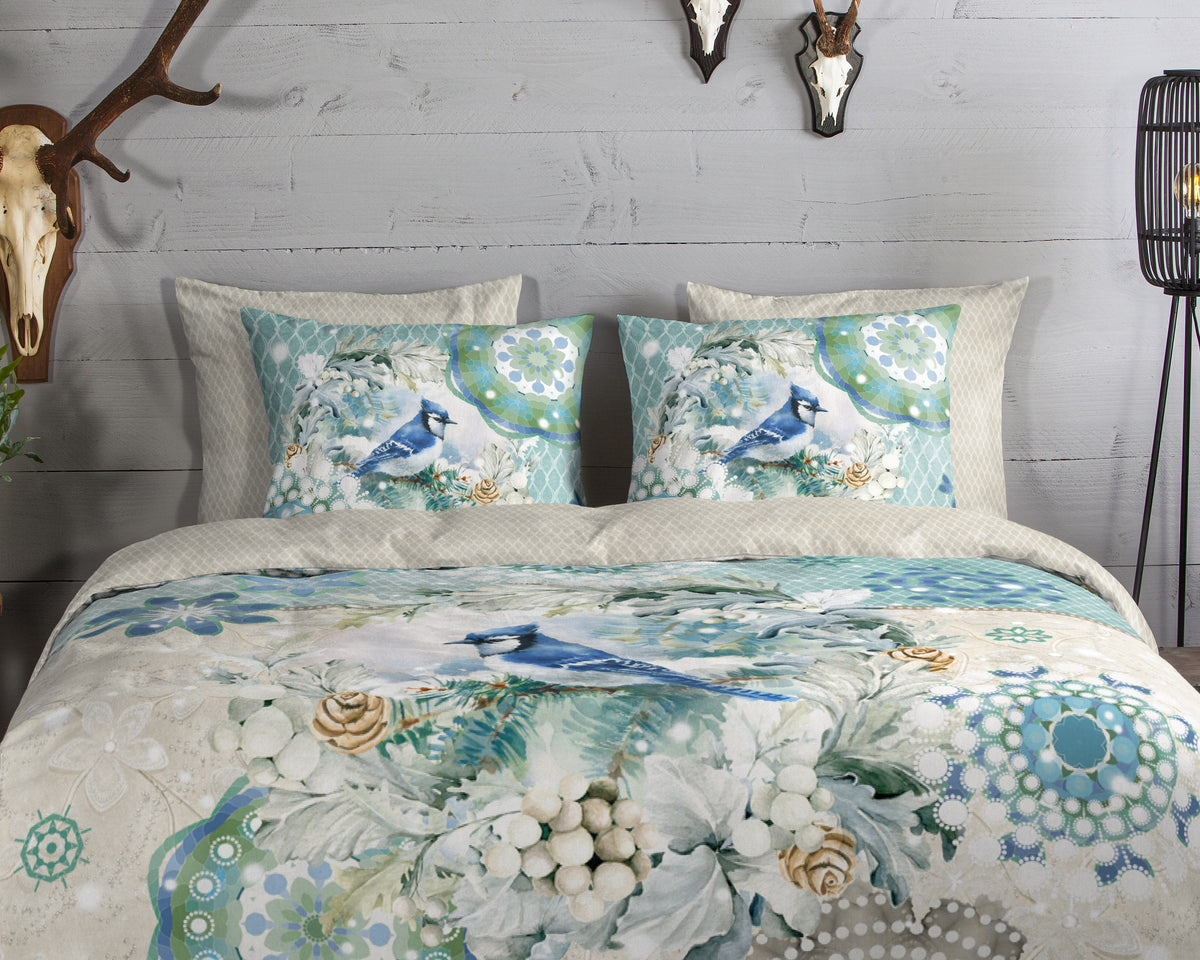 Hip Flanellen Duvet Cover "Camunda" - Multi - Dubbele instopflap