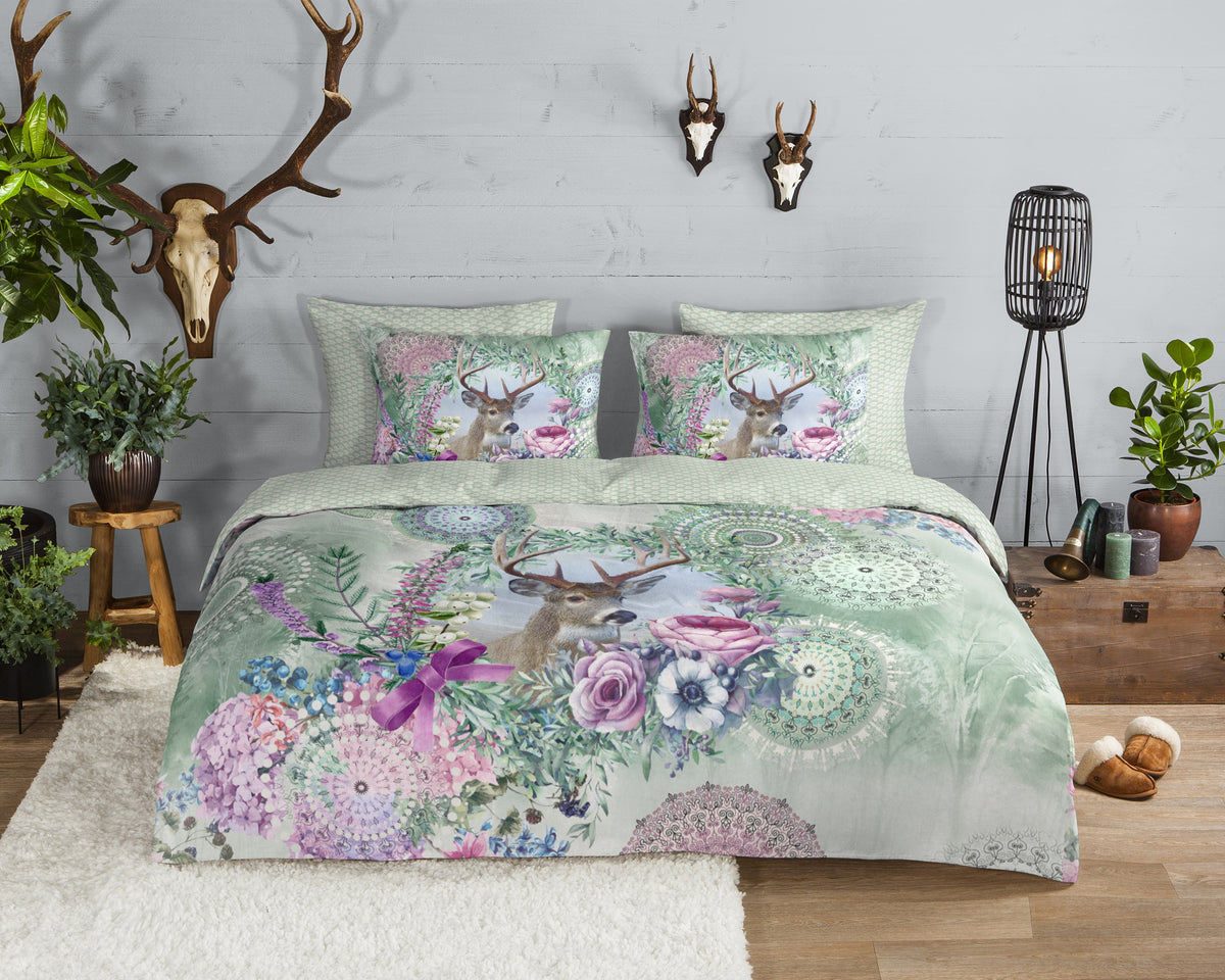 Hip Flanellen Duvet Cover "Romini" - Multi - Dubbele instopflap