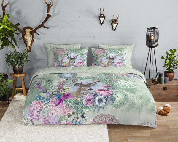 Hip Flanellen Duvet Cover "Romini" - Multi - Dubbele instopflap