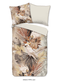 Descanso Satin Duvet Cover "Pippa" - Sand - Rits