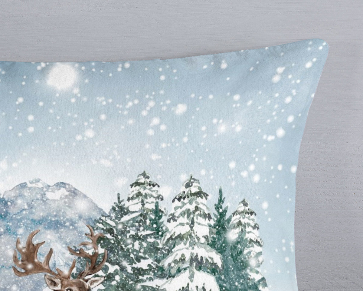 Guten Morgen Flanellen Duvet Cover "Winter" - Multi - Dubbele instopflap