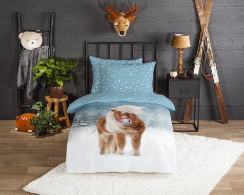 Guten Morgen Flanellen Duvet Cover "Sweet" - Multi - Rits