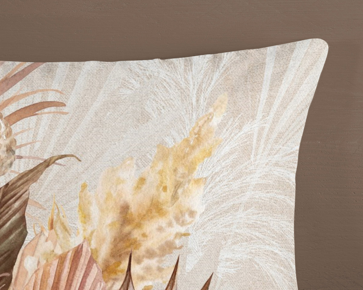 Guten Morgen Flanellen Duvet Cover "Gia" - Sand - Rits