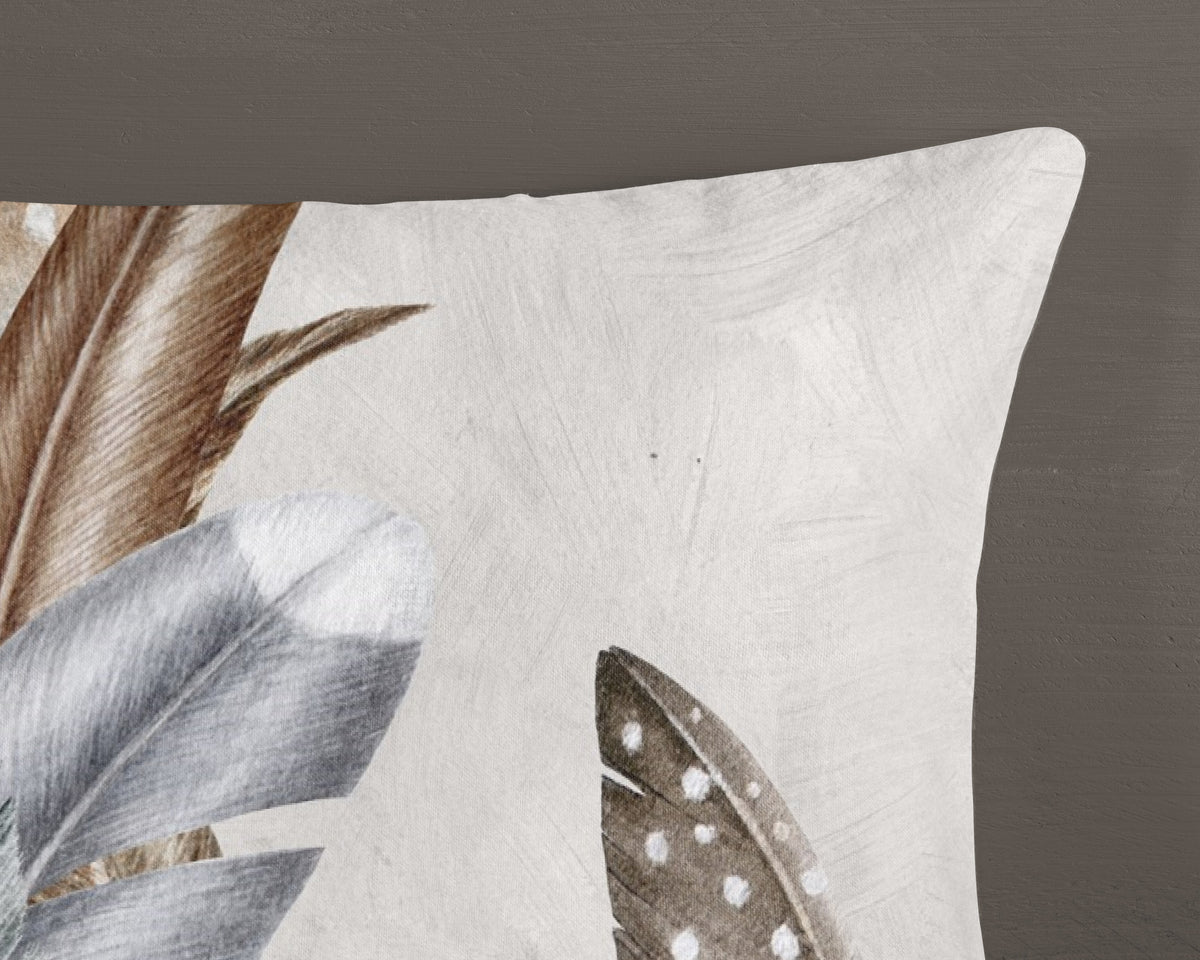 Guten Morgen Flanellen Duvet Cover "Eina" - Sand - Dubbele instopflap