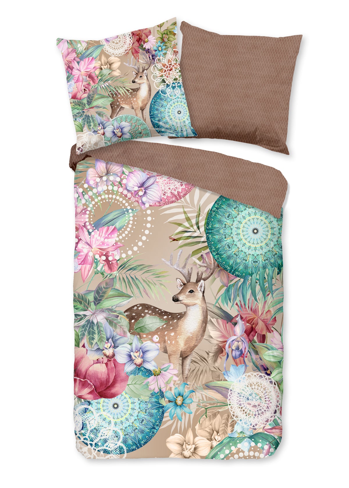 Hip Flanellen Duvet Cover "Hebe" - Multi - Rits