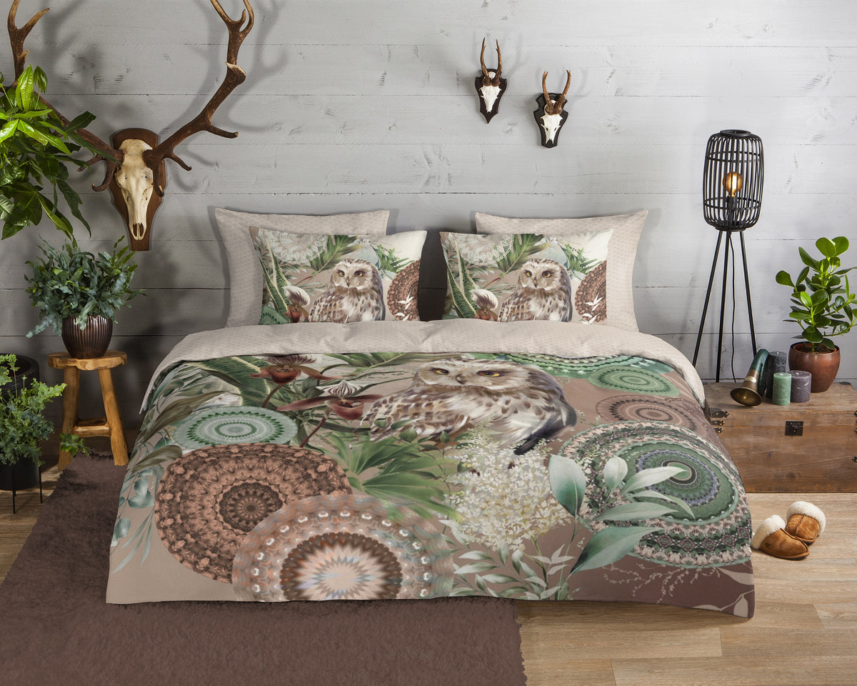 Hip Flanellen Duvet Cover "Kirja" - Multi - Dubbele instopflap