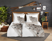 Guten Morgen Flanellen Duvet Cover "Fera" - Sand - Rits