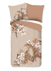 Guten Morgen Flanellen Duvet Cover "Chevy" - Sand - Rits