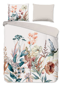 Guten Morgen Flanellen Duvet Cover "Aime" - Multi - Dubbele instopflap