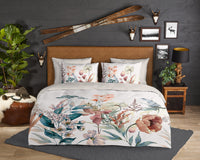 Guten Morgen Flanellen Duvet Cover "Aime" - Multi - Dubbele instopflap