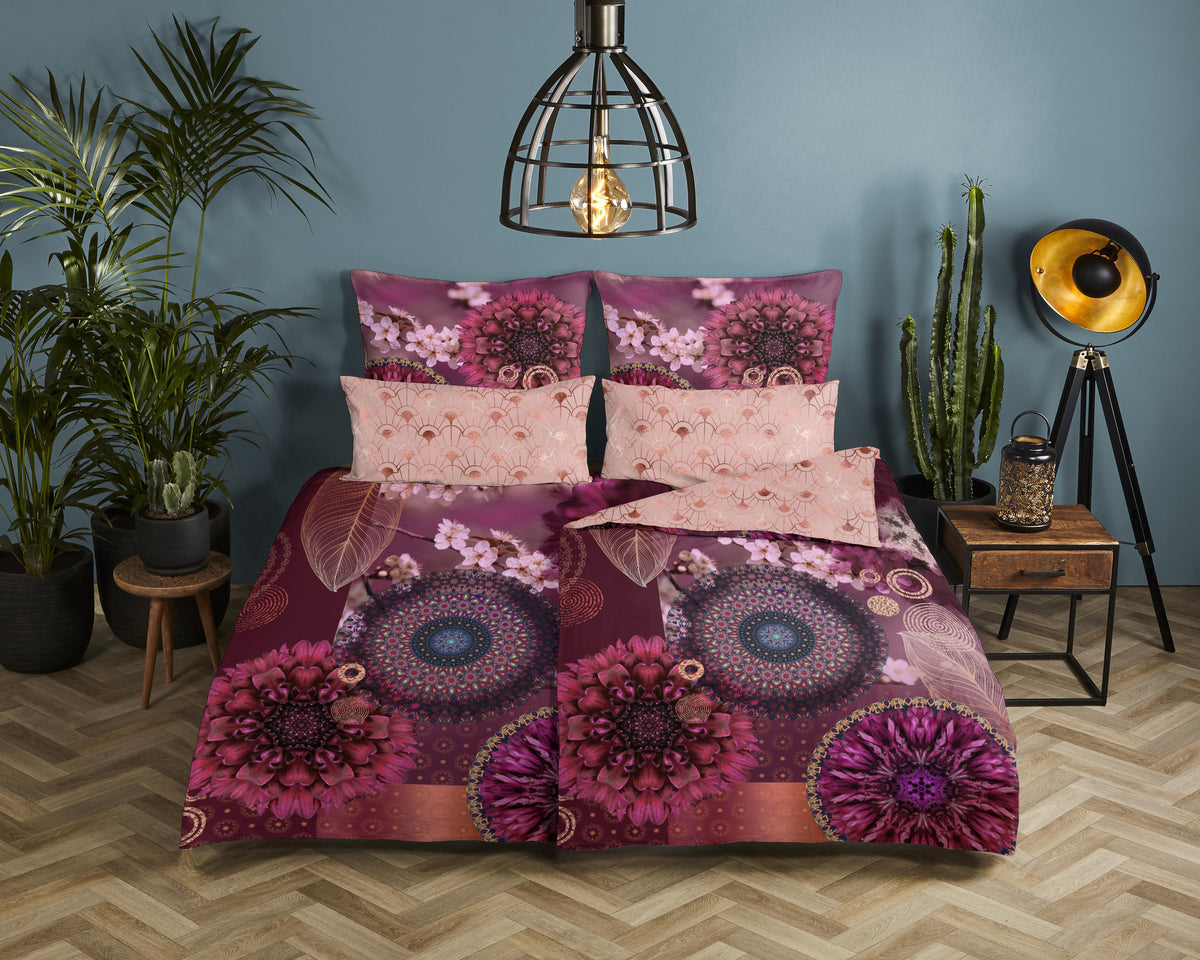 Hip Satin Duvet Cover "Aluna" - Multi - Rits