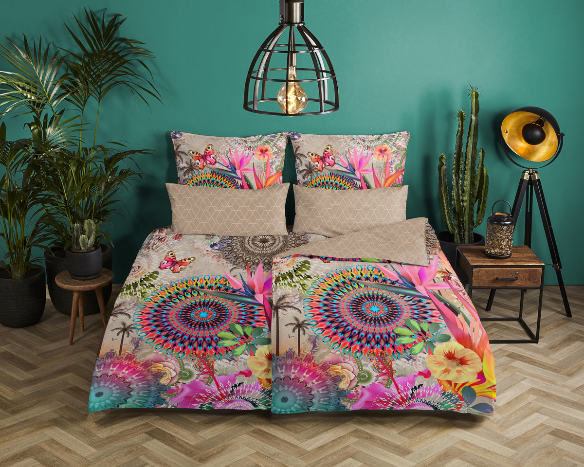 Hip Satin Duvet Cover "Maelli" - Multi - Rits