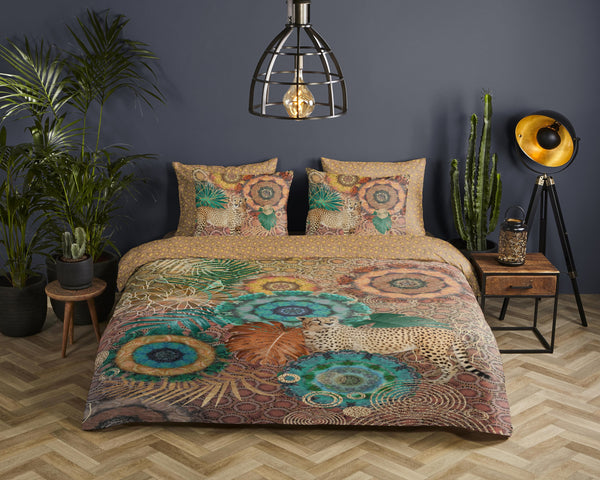 Hip Satin Duvet Cover "Zenta" - Multi - Dubbele instopflap