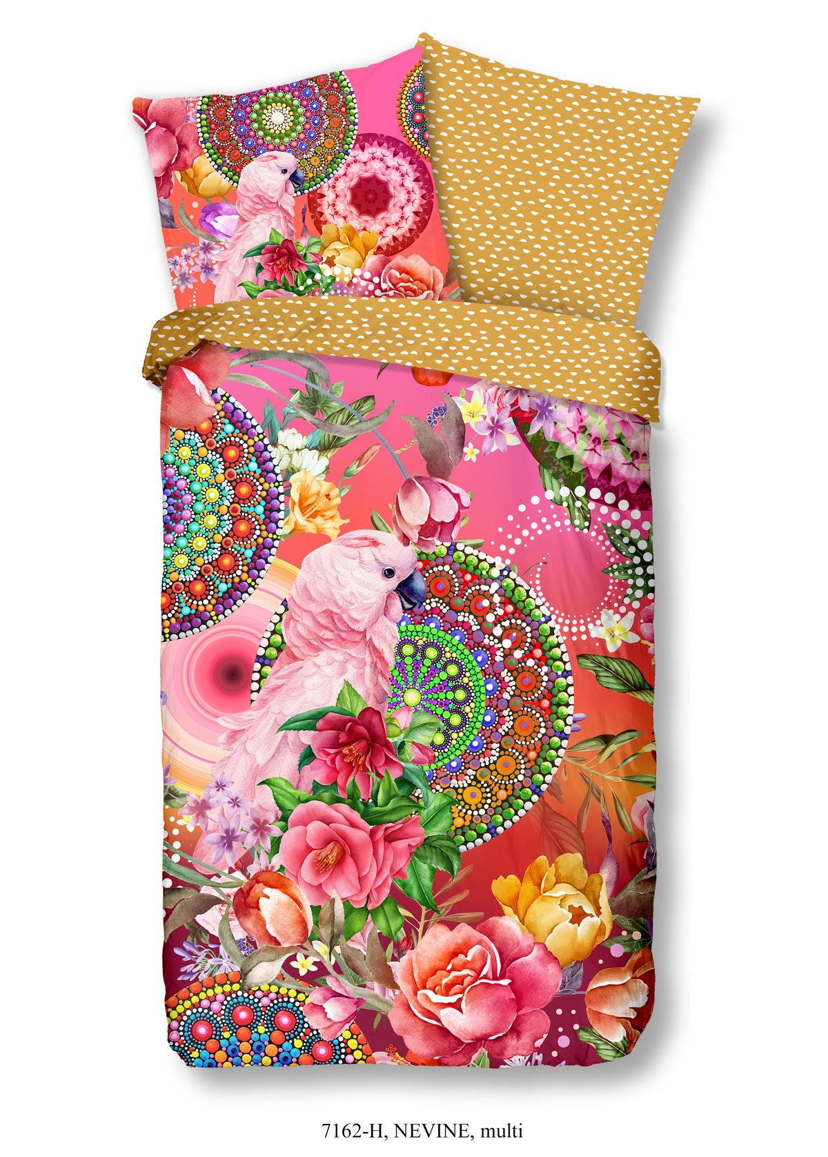 Hip Satin Duvet Cover "Nevine" - Multi - Rits